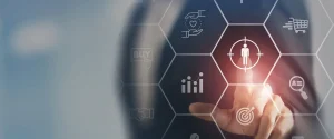 person selecting icon overlay